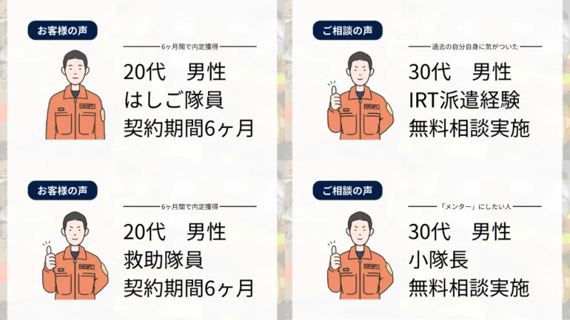 公務員特化型転職・キャリア支援サービスの実績